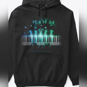 EUC Hoodie Influencer Blue - Green Piano